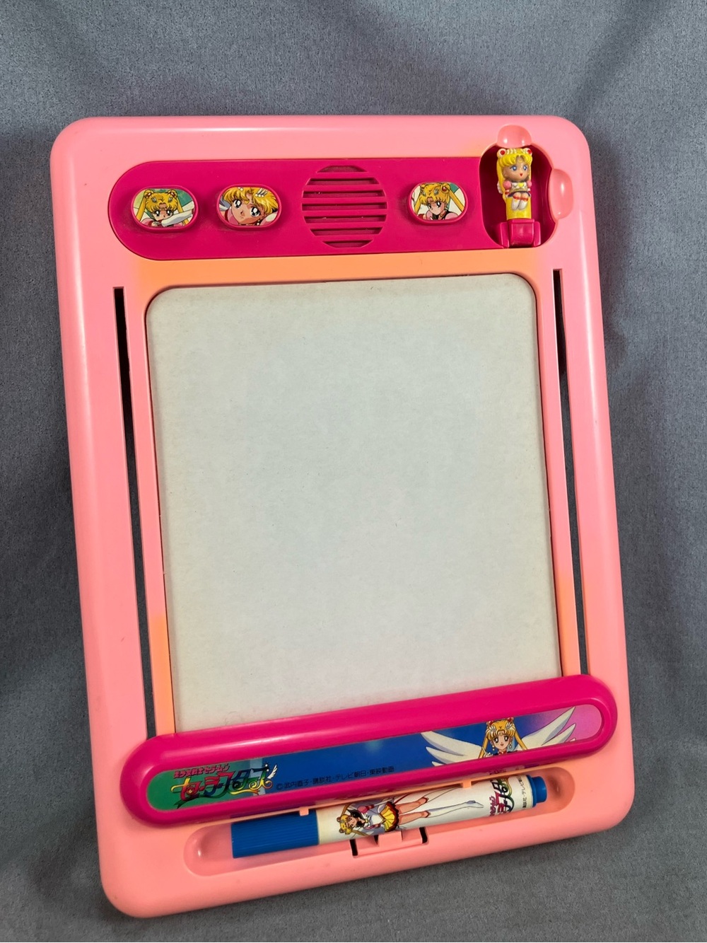 Sailor Moon Whiteboard Toy w/ 3 Electronic Japanese Sayings Vintage Anime